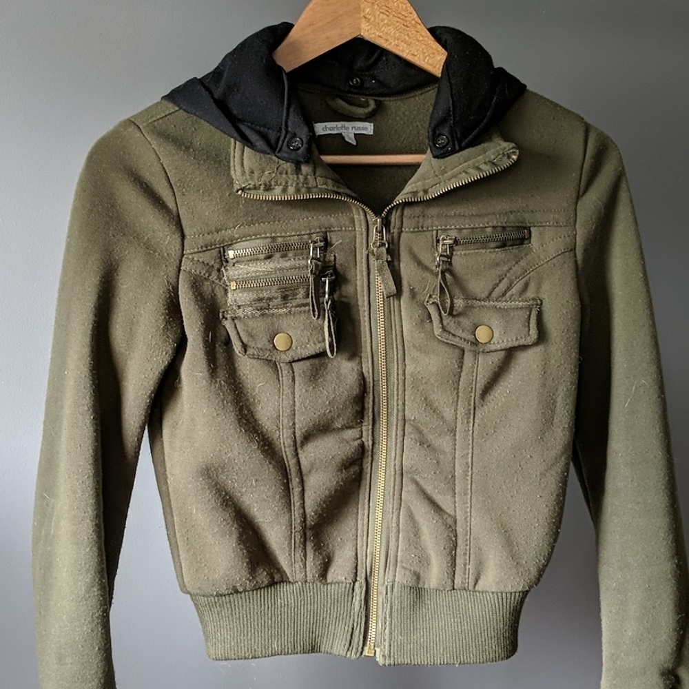 Charlotte Russe Jacket green
